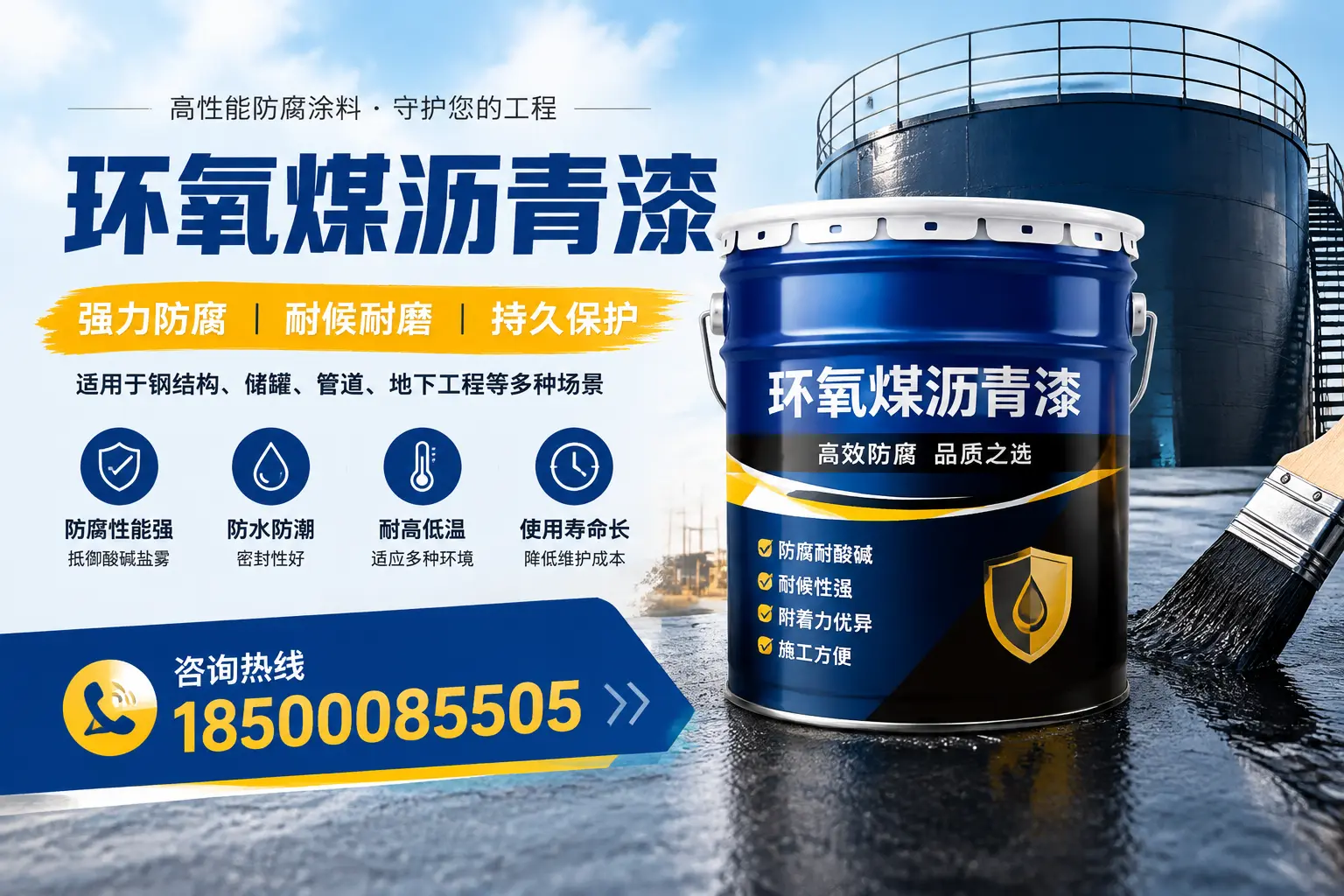 环氧煤沥青漆在工业中的应用,萍乡企业的选择
